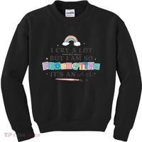 I Cry A Lot I Am So Productive ItS An Art Ttpd Taylor Lover Kids Sweatshirt thumb 0