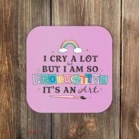 I Cry A Lot I Am So Productive ItS An Art Ttpd Taylor Lover Coaster thumb 0