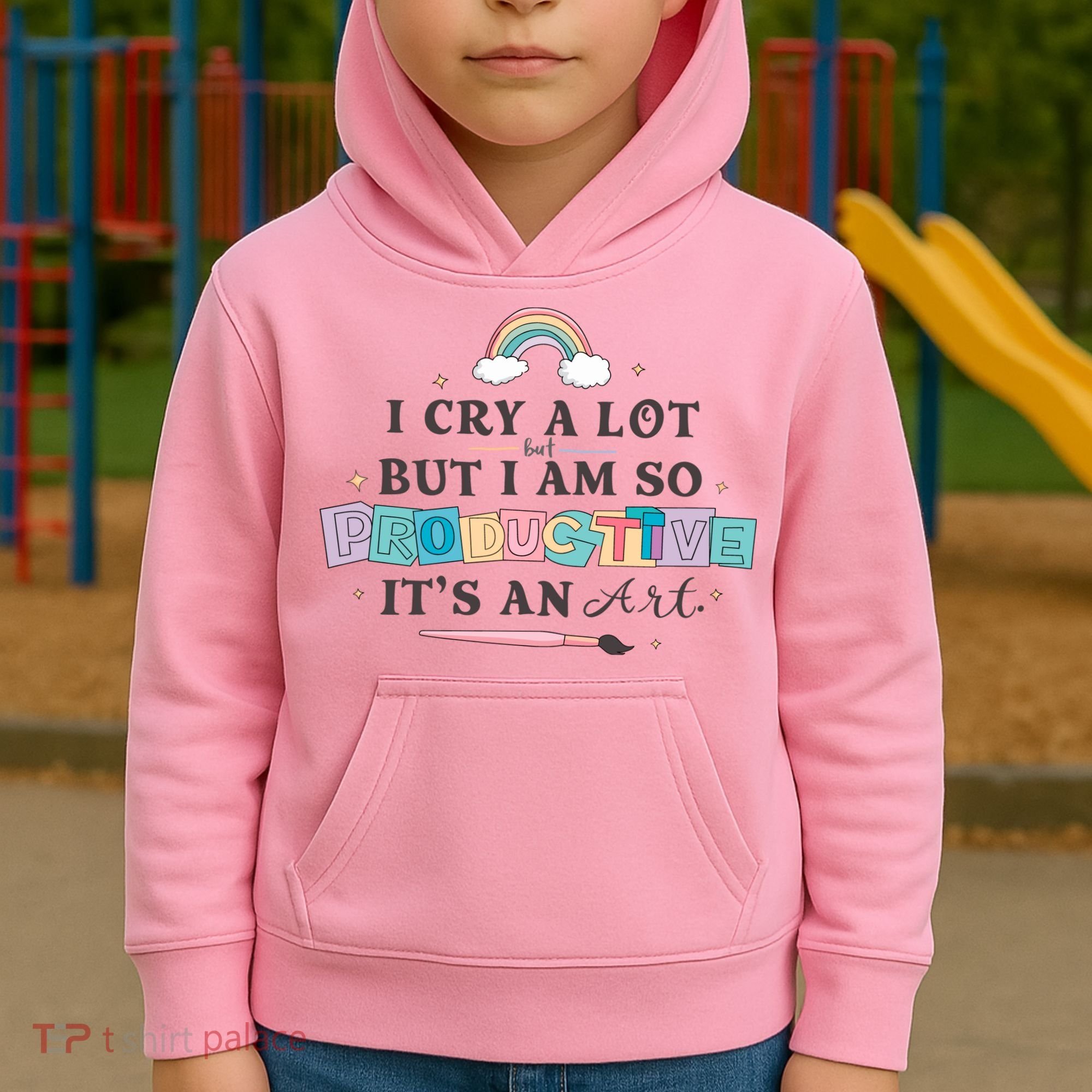I Cry A Lot I Am So Productive ItS An Art Ttpd Taylor Lover Kids Hoodie