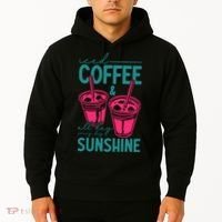 Iced Coffee All Day Sunshine Summer Beach Hoodie thumb 2