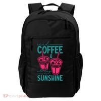 Iced Coffee All Day Sunshine Summer Beach Backpack thumb 0