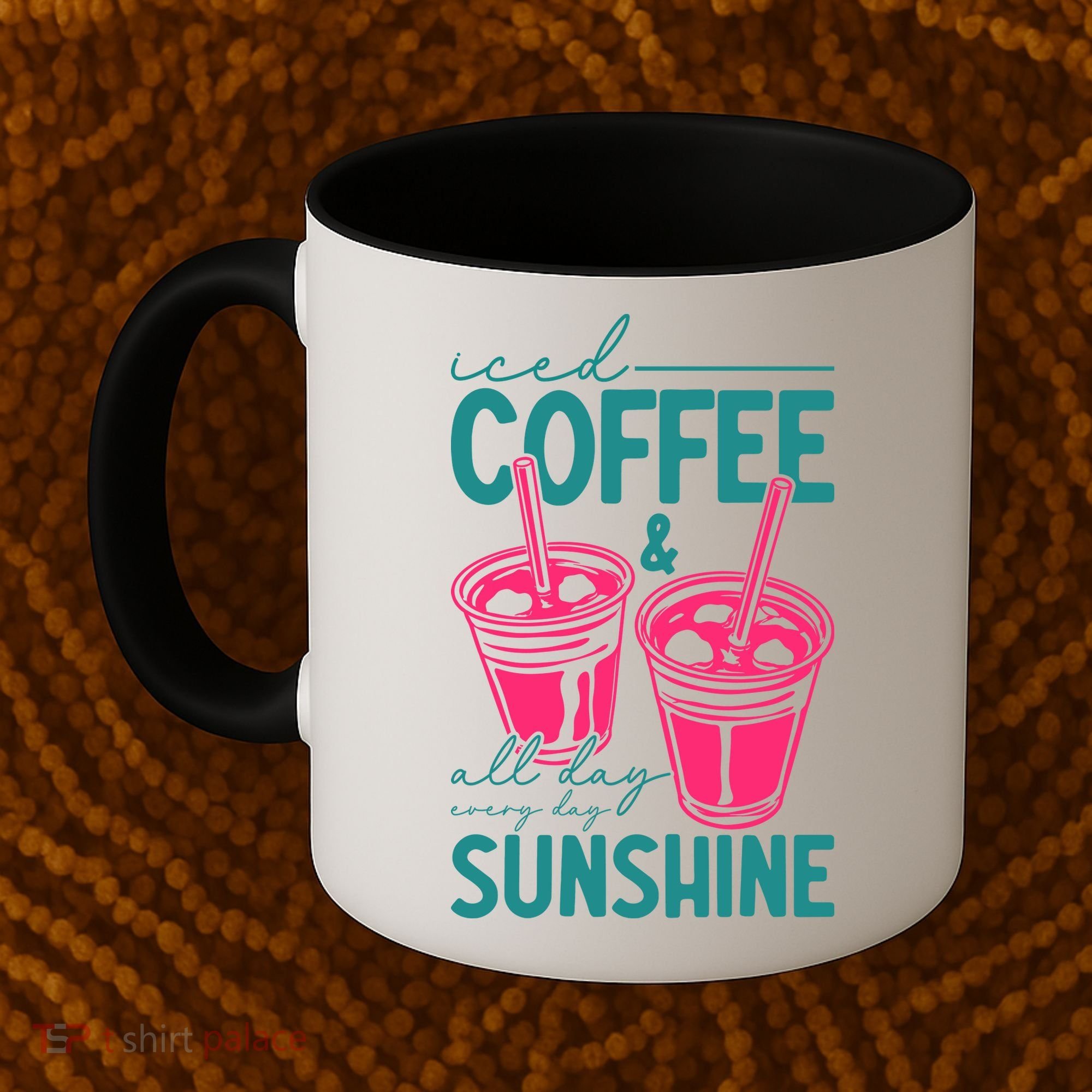 Iced Coffee All Day Sunshine Summer Beach Coffee Mug