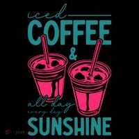 Iced Coffee All Day Sunshine Summer Beach Coffee Mug thumb 5