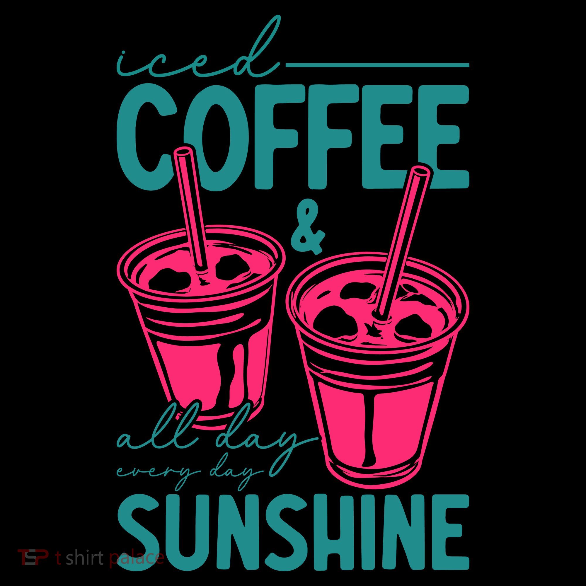 Iced Coffee All Day Sunshine Summer Beach Coffee Mug