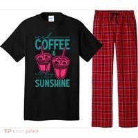 Iced Coffee All Day Sunshine Summer Beach Pajama Set thumb 0