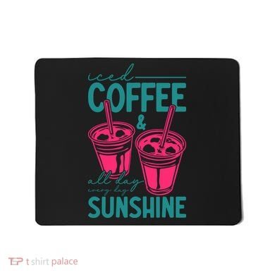 Iced Coffee All Day Sunshine Summer Beach Mousepad