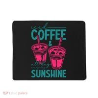 Iced Coffee All Day Sunshine Summer Beach Mousepad thumb 0
