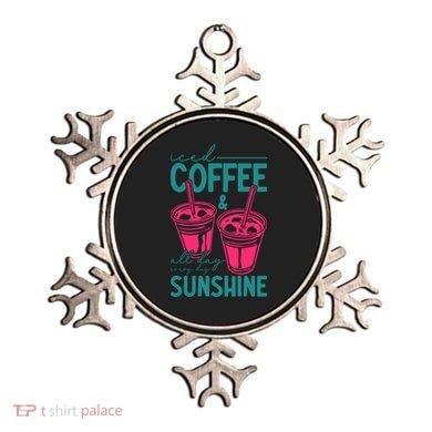 Iced Coffee All Day Sunshine Summer Beach Ornament