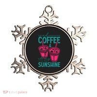 Iced Coffee All Day Sunshine Summer Beach Ornament thumb 0