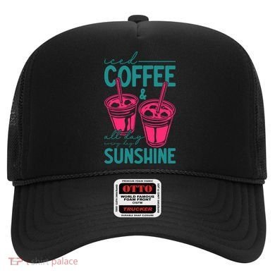 Iced Coffee All Day Sunshine Summer Beach Hat