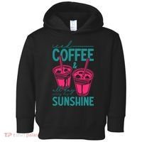 Iced Coffee All Day Sunshine Summer Beach Toddler Hoodie thumb 0