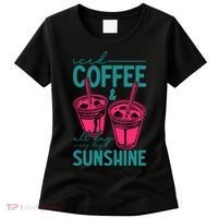 Iced Coffee All Day Sunshine Summer Beach Women's T-Shirt thumb 0