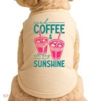 Iced Coffee All Day Sunshine Summer Beach Doggie Tank thumb 0