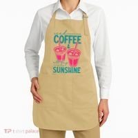 Iced Coffee All Day Sunshine Summer Beach Apron thumb 2