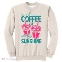 Iced Coffee All Day Sunshine Summer Beach Sweatshirt thumb 0