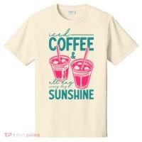 Iced Coffee All Day Sunshine Summer Beach T-Shirt thumb 0