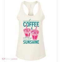 Iced Coffee All Day Sunshine Summer Beach Women's Tank Top thumb 0