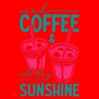 Iced Coffee All Day Sunshine Summer Beach Santa Hat thumb 1
