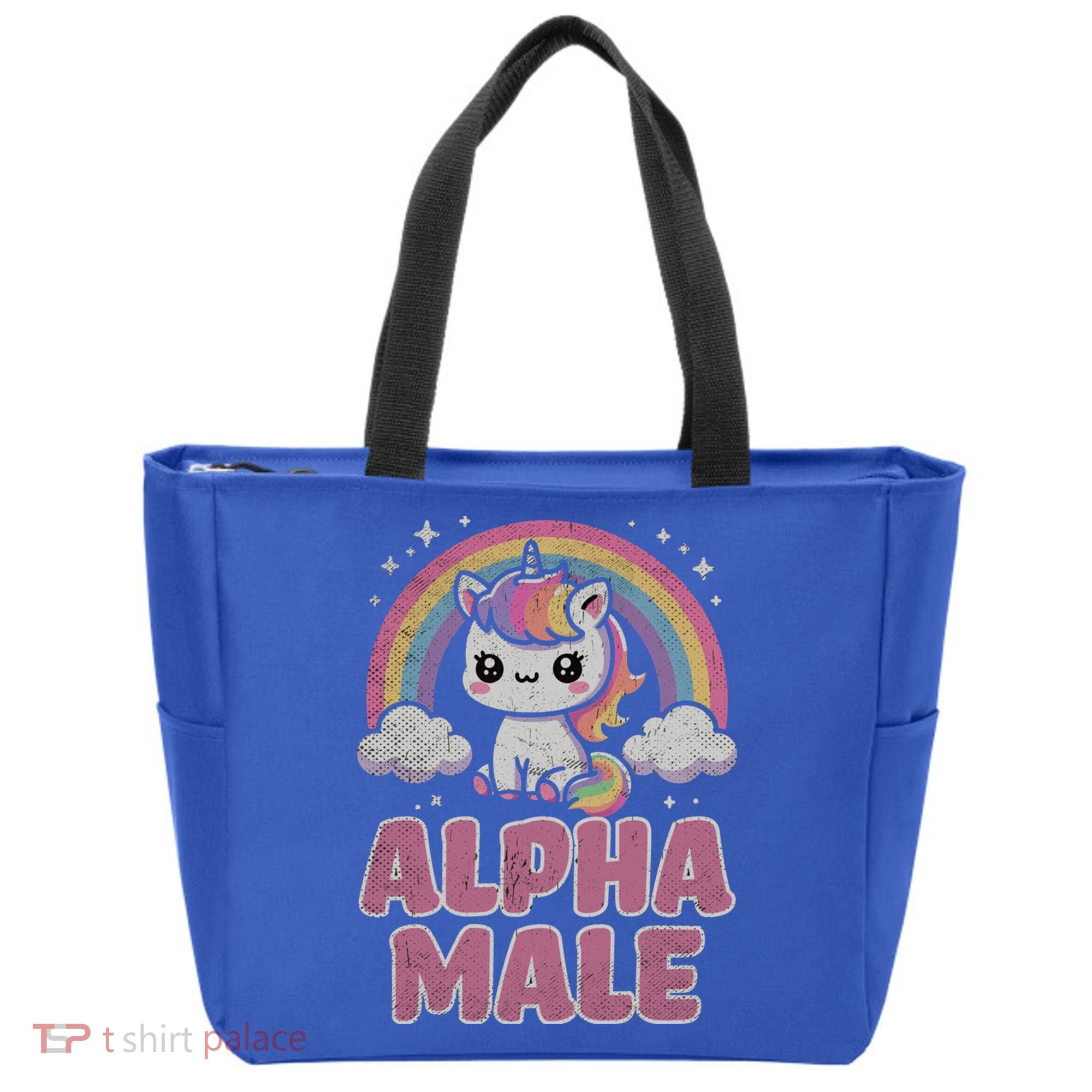 Ironic Cute Alpha Male Unicorn Funny Sarcastic Humor Gift Tote Bag