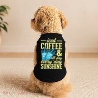 Iced Coffee And Sunshine Summer Vibes Doggie Tank thumb 2