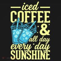 Iced Coffee And Sunshine Summer Vibes Hoodie thumb 7