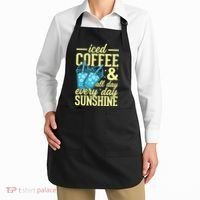 Iced Coffee And Sunshine Summer Vibes Apron thumb 2