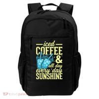 Iced Coffee And Sunshine Summer Vibes Backpack thumb 0