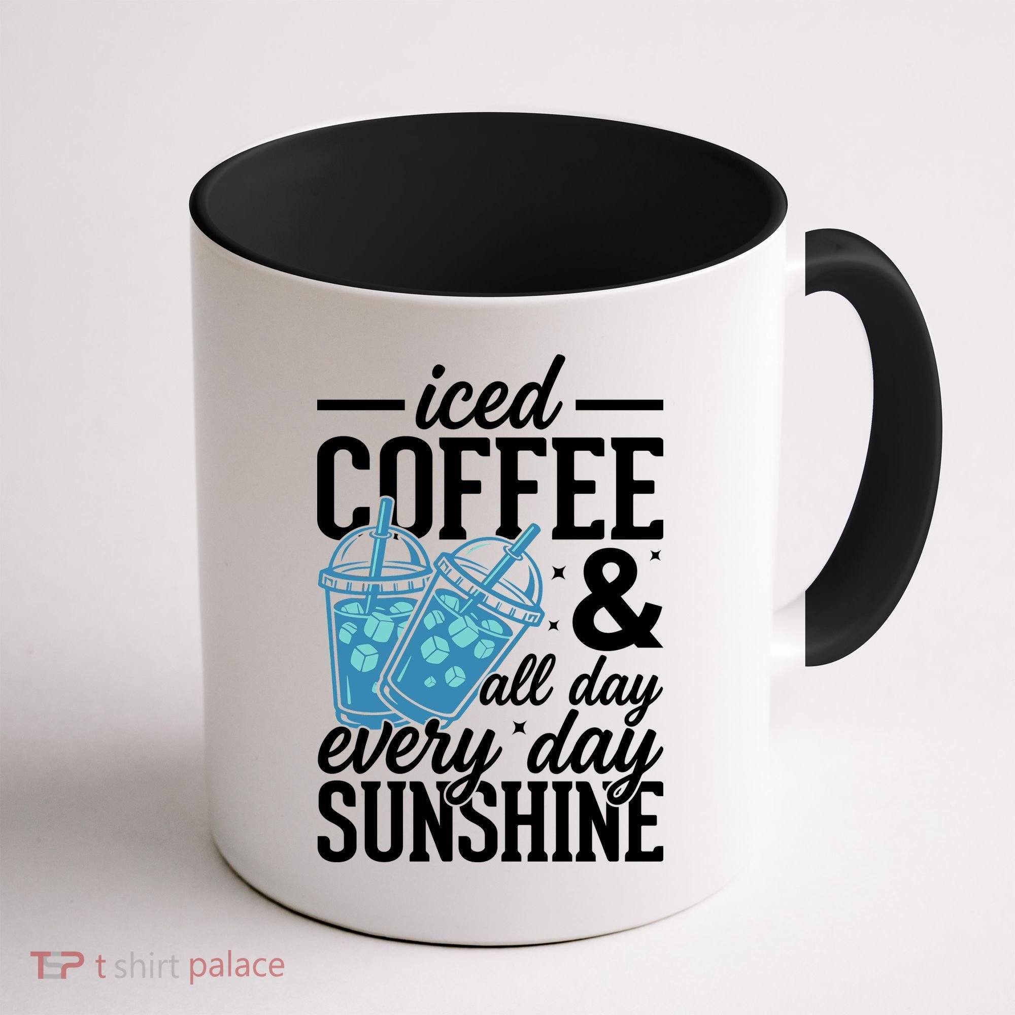Iced Coffee And Sunshine Summer Vibes Coffee Mug
