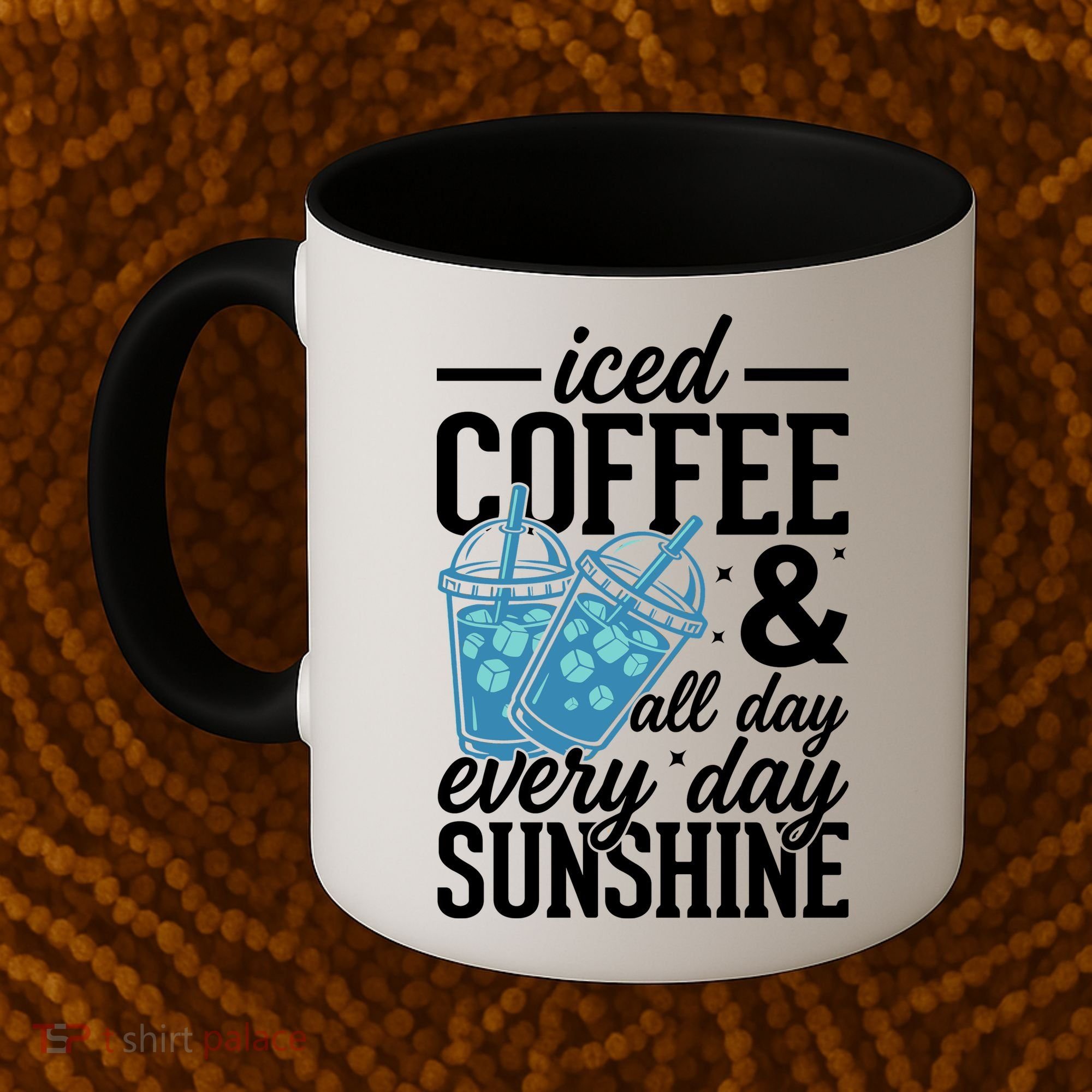 Iced Coffee And Sunshine Summer Vibes Coffee Mug