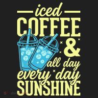 Iced Coffee And Sunshine Summer Vibes Beanie thumb 2
