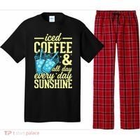 Iced Coffee And Sunshine Summer Vibes Pajama Set thumb 0
