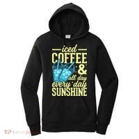 Iced Coffee And Sunshine Summer Vibes Women's Hoodie thumb 0