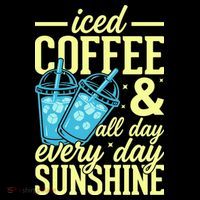 Iced Coffee And Sunshine Summer Vibes Women's Hoodie thumb 2