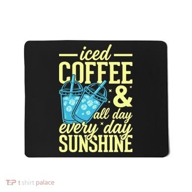 Iced Coffee And Sunshine Summer Vibes Mousepad
