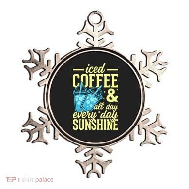 Iced Coffee And Sunshine Summer Vibes Ornament