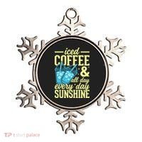 Iced Coffee And Sunshine Summer Vibes Ornament thumb 0