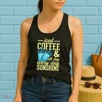 Iced Coffee And Sunshine Summer Vibes Women's Tank Top thumb 2