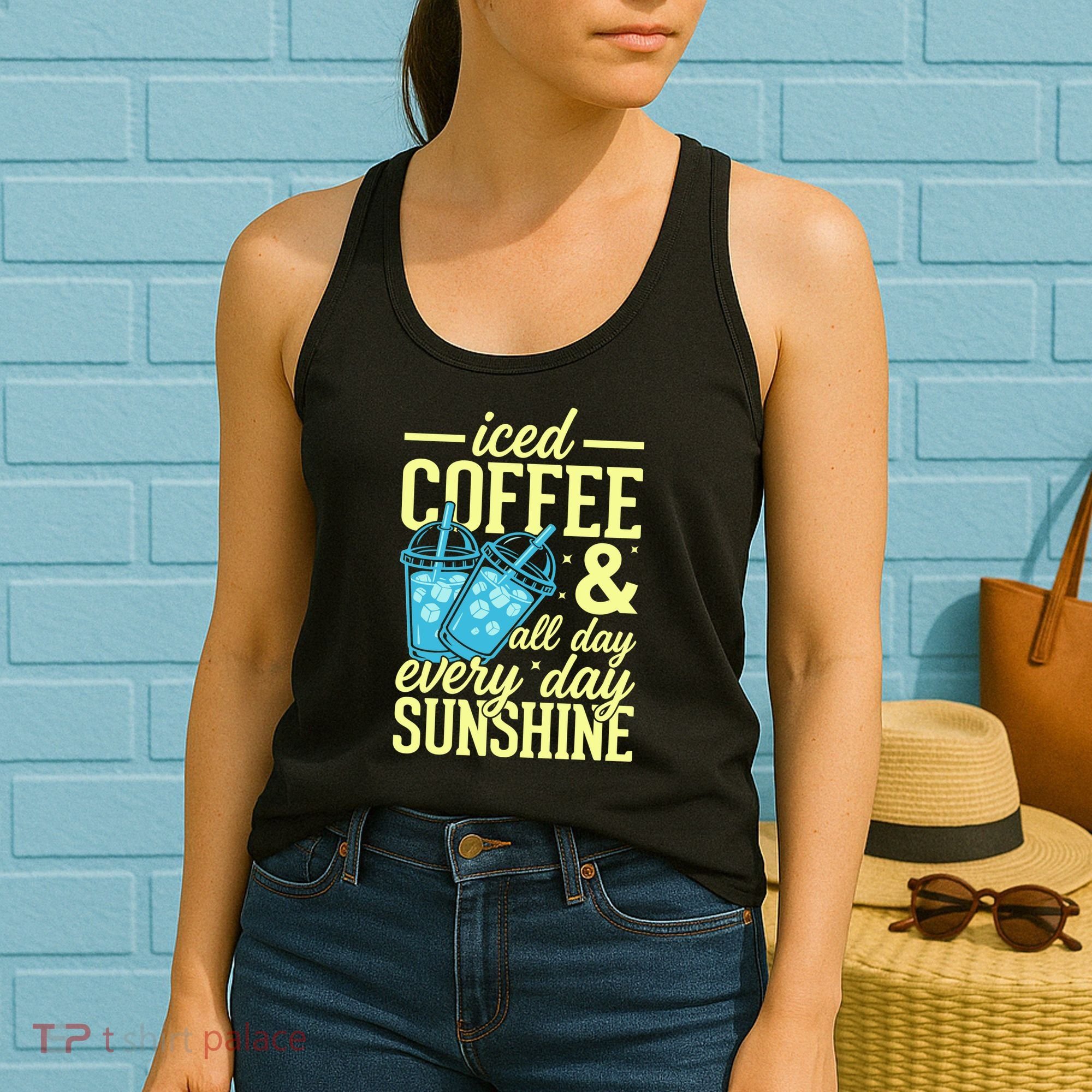 Iced Coffee And Sunshine Summer Vibes Women's Tank Top