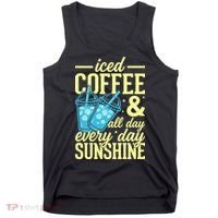 Iced Coffee And Sunshine Summer Vibes Tank Top thumb 0