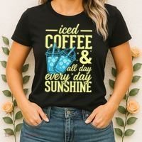 Iced Coffee And Sunshine Summer Vibes Women's T-Shirt thumb 2