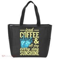 Iced Coffee And Sunshine Summer Vibes Tote Bag thumb 0