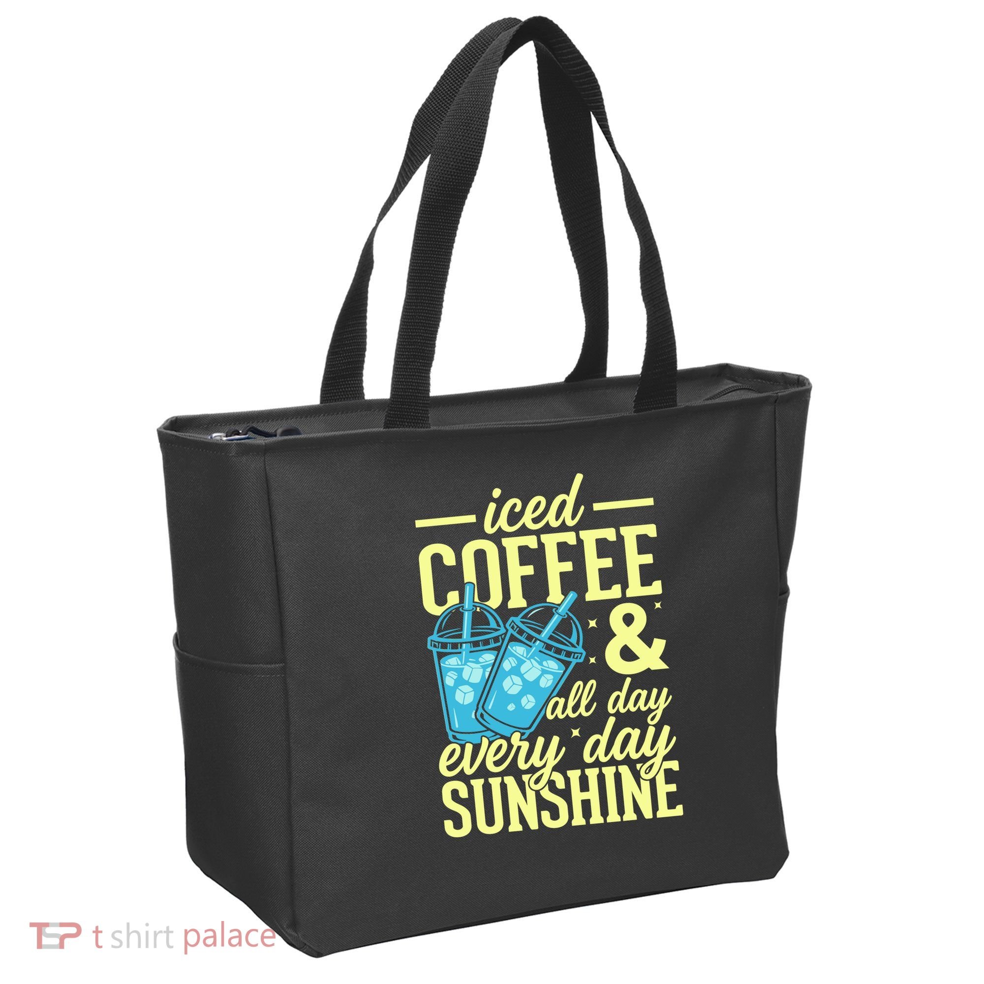 Iced Coffee And Sunshine Summer Vibes Tote Bag
