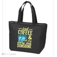 Iced Coffee And Sunshine Summer Vibes Tote Bag thumb 3