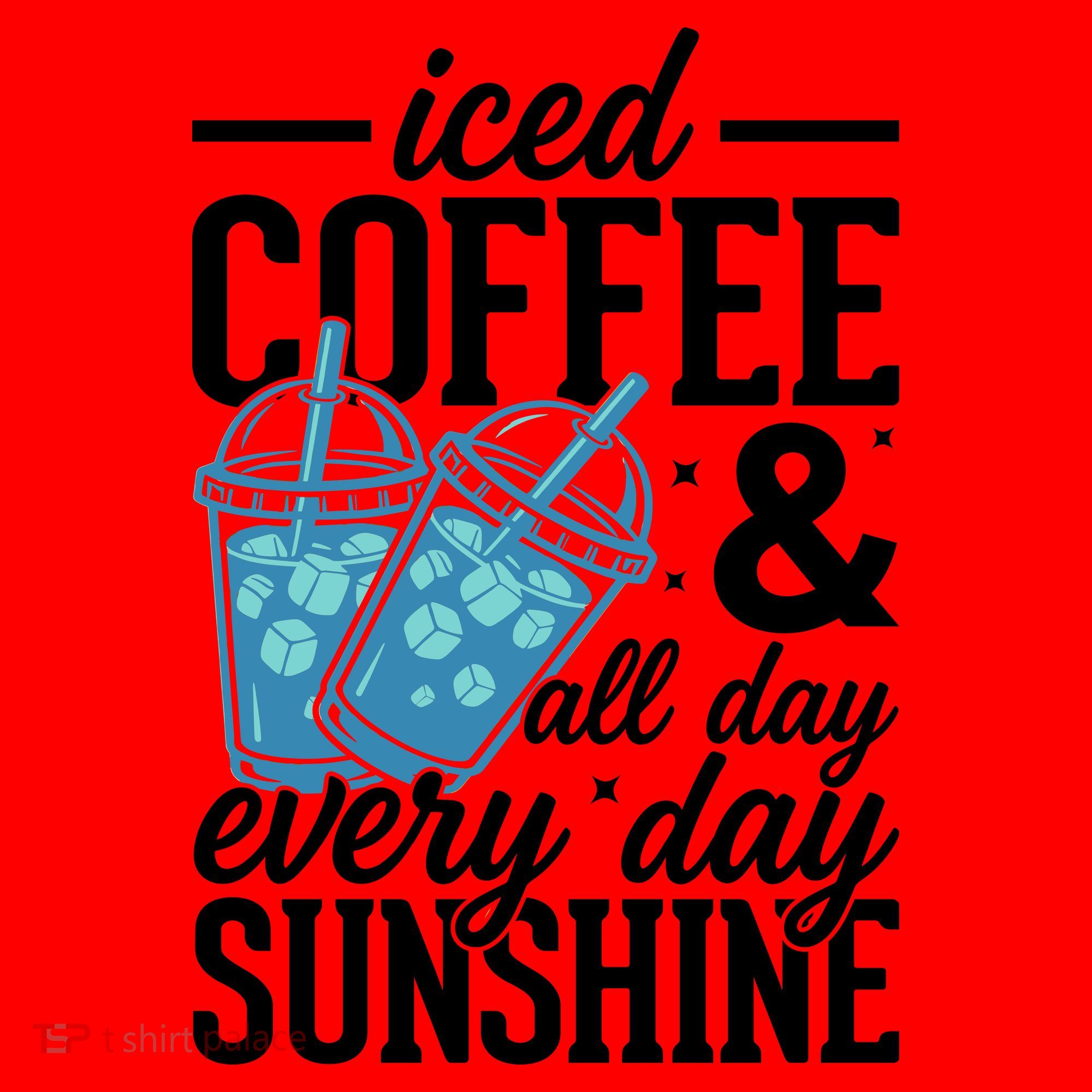 Iced Coffee And Sunshine Summer Vibes Santa Hat