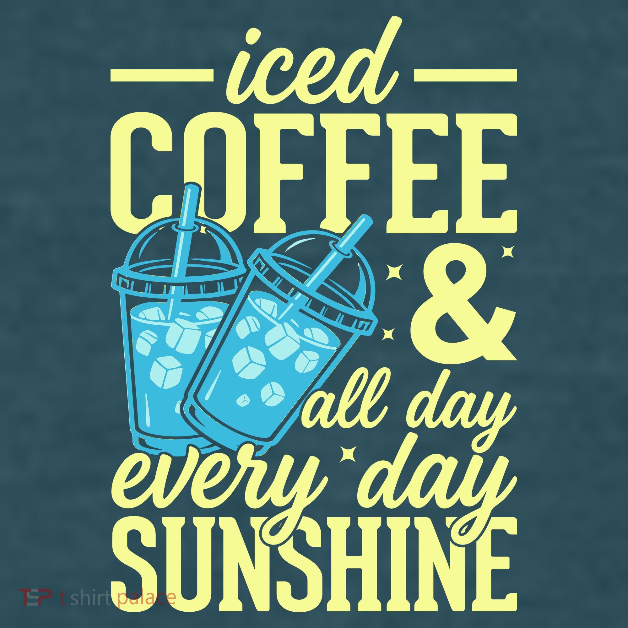 Iced Coffee And Sunshine Summer Vibes Sweatshirt