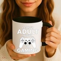 I CanT Adult Now IM Gaming Gamer Gift Coffee Mug thumb 3