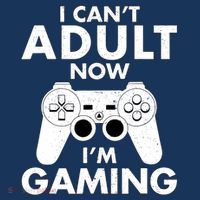 I CanT Adult Now IM Gaming Gamer Gift Women's Hoodie thumb 2