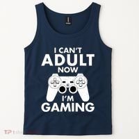 I CanT Adult Now IM Gaming Gamer Gift Tank Top thumb 2