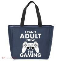 I CanT Adult Now IM Gaming Gamer Gift Tote Bag thumb 0