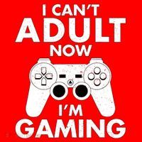 I CanT Adult Now IM Gaming Gamer Gift Santa Hat thumb 1
